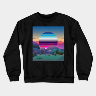 Horizon Synthwave Crewneck Sweatshirt